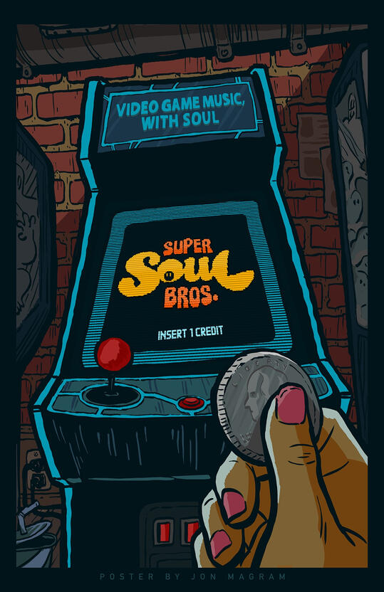 Super Soul Bros - Arcade Poster