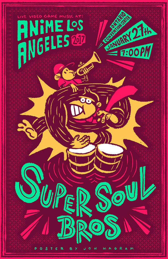 Super Soul Bros - DK Poster