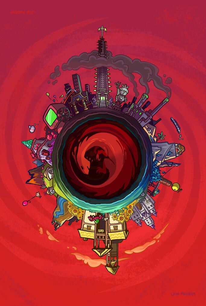 Fangamer &quot;Sleeping Dragon&quot; Art Card