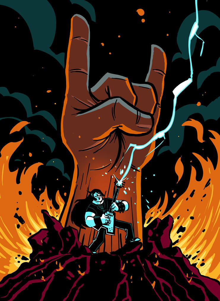 Double Fine - Brutal Legend Art Card