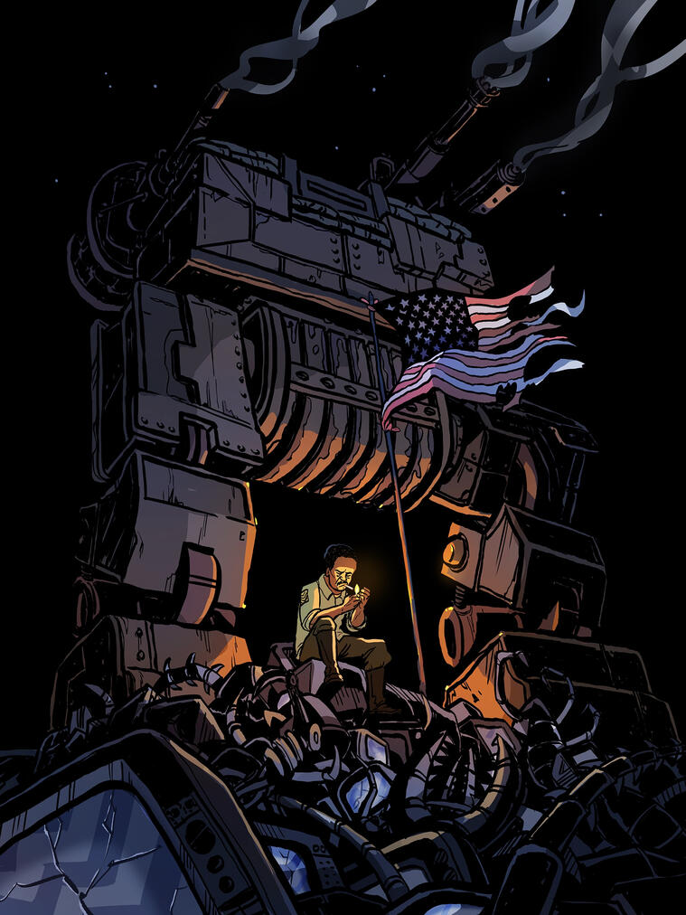 Double Fine - Iron Brigade Art Card