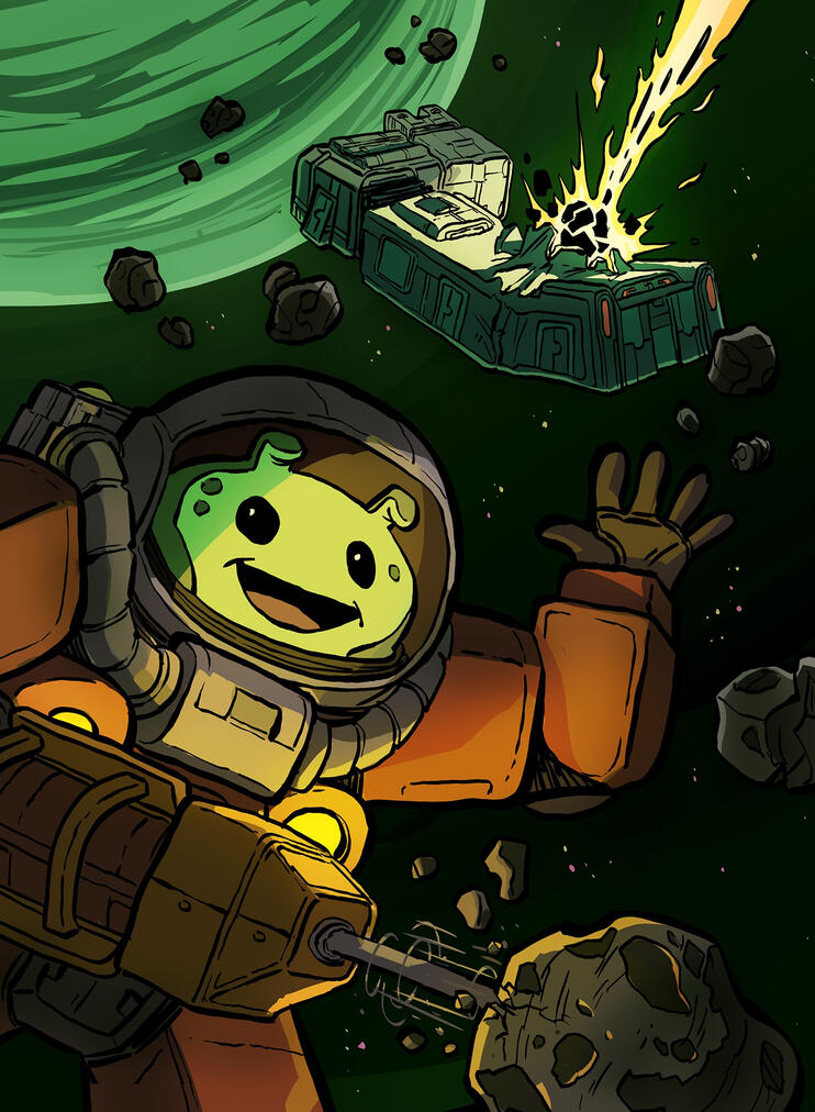 Double Fine - Spacebase Art Card