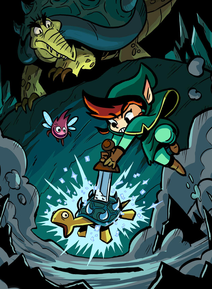 Double Fine - Hack 'n' Slash Art Card Double Fine - Hack 'n' Slash Art Card